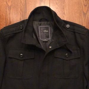 Black Military Coat
